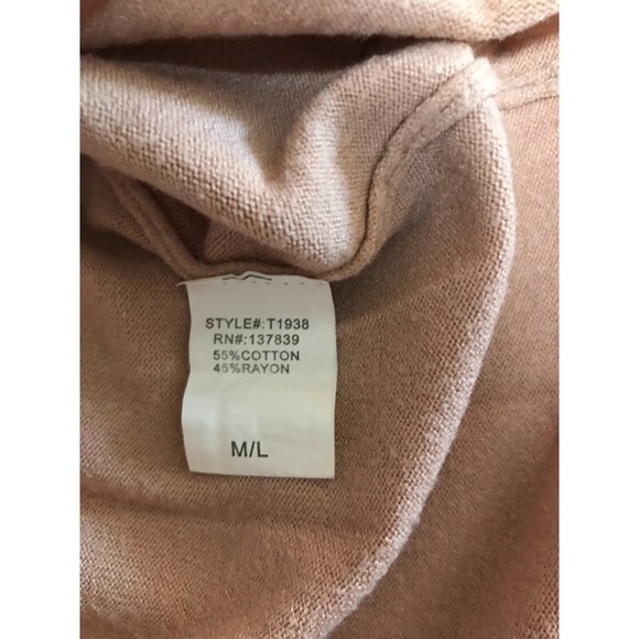 Dreamers Women's M / L Blush Pink Sweater - Picture 5 of 10